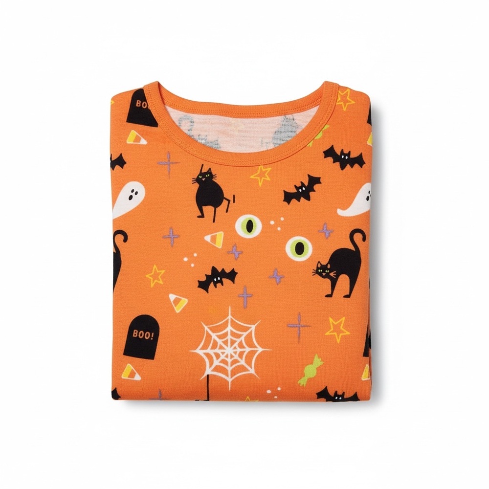 Men's Halloween Pajama Set - Orange